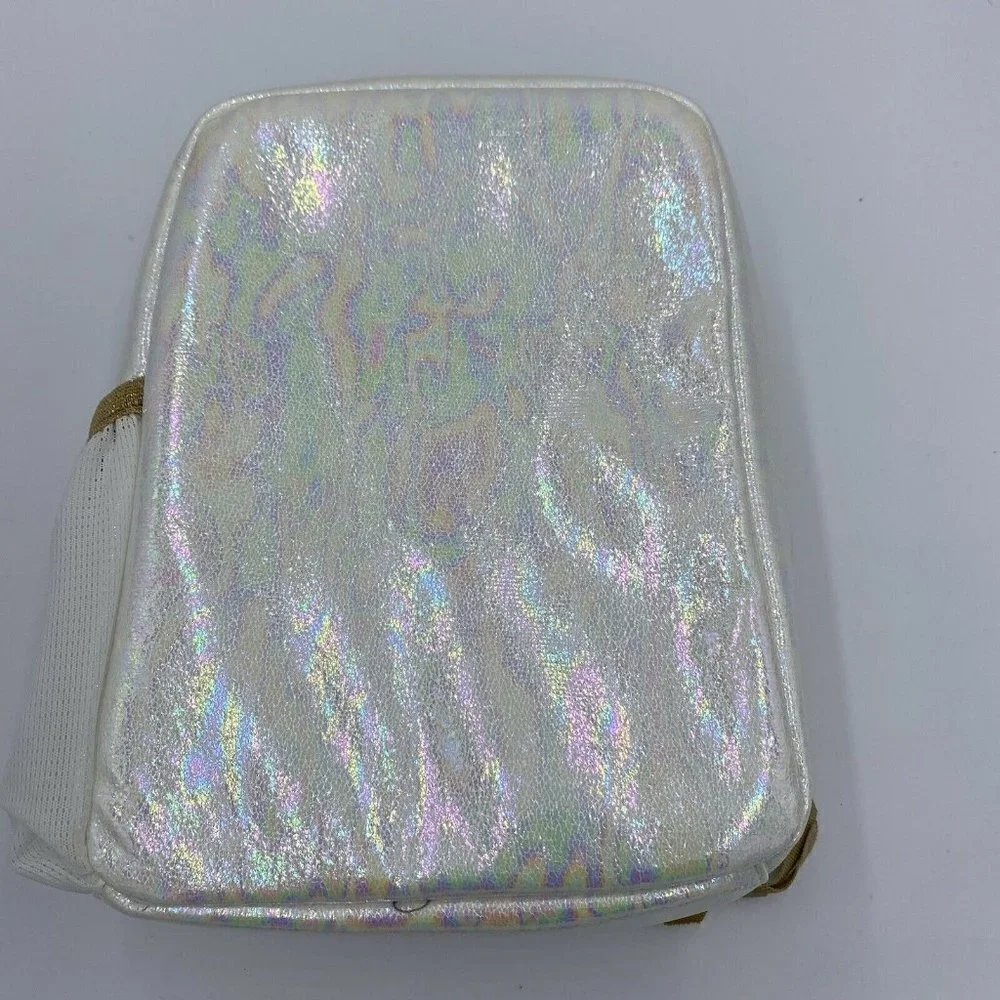 Kids Girls More Than Magic Golden Sequin Unicorn Lunch Upright Zippered Bag EUC